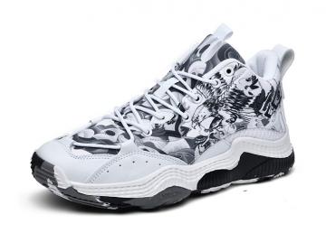 New Fashion Basketball Shoes HZJ82919 White Black Grey