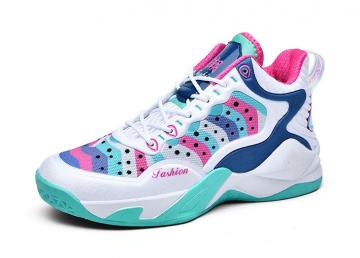 New Fashion Basketball Shoes HZJ83117 White Blue Mint